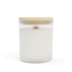 Retro Daisy Pattern Candle | Frosted Glass 11oz