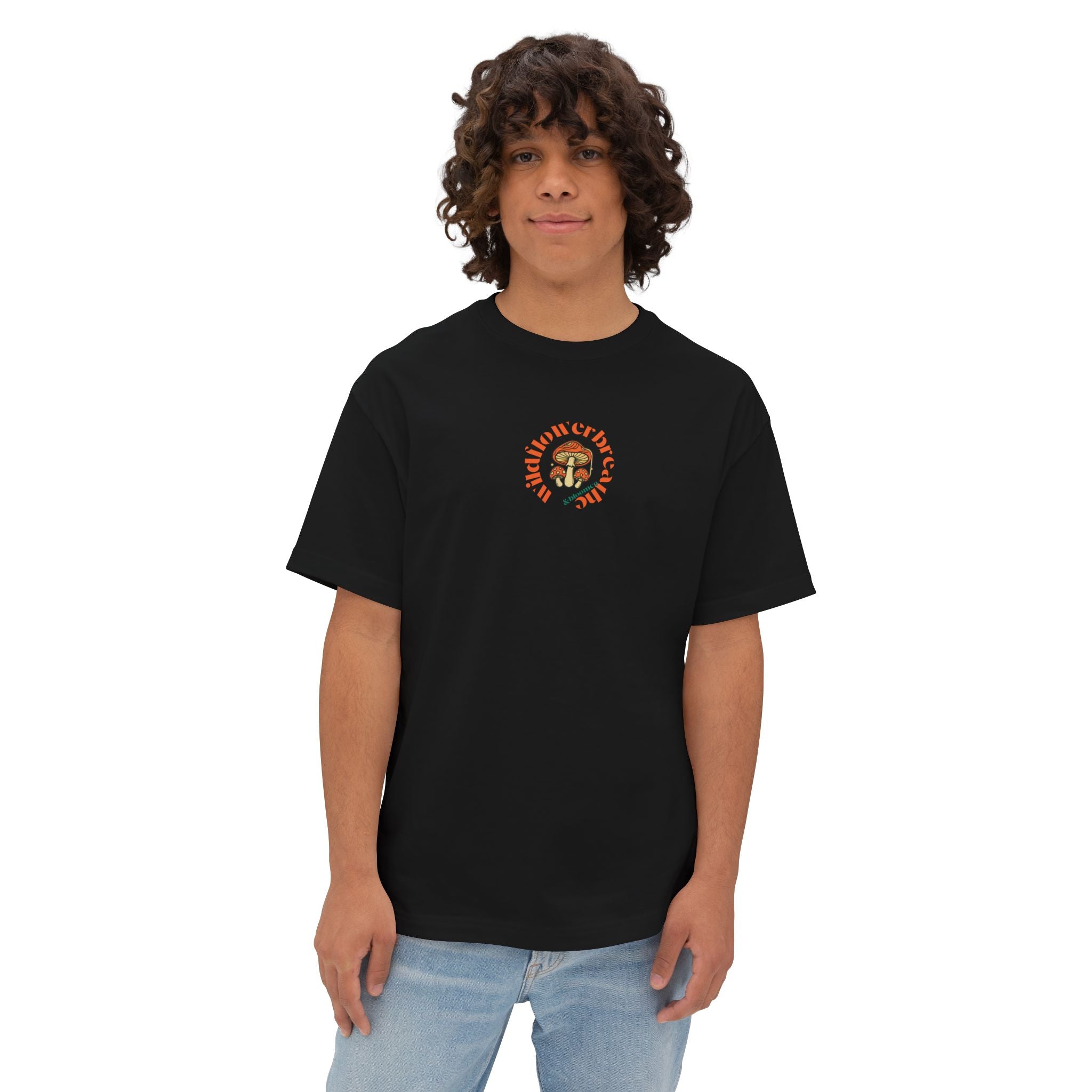 Bloom Floral Wildflower Head Tee | Mushroom Cottage Logo Tee
