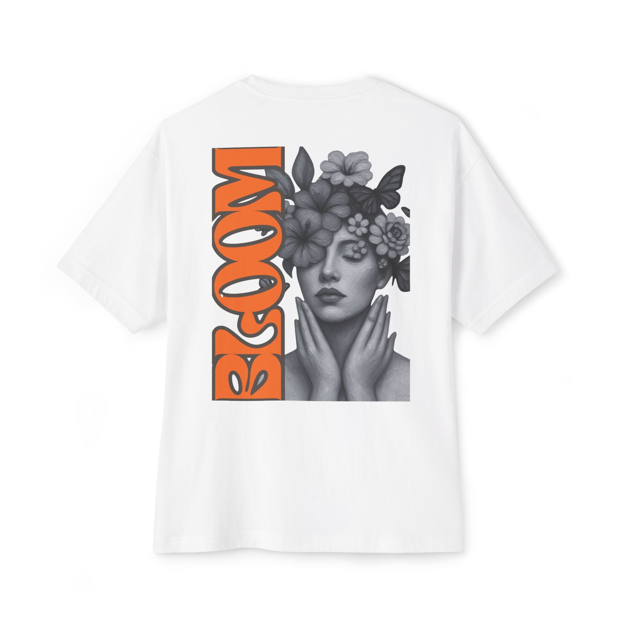 Bloom Floral Wildflower Head Tee | Mushroom Cottage Logo Tee