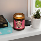 Floral Butterfly Goddess Candle Amber Jar | Soy Candle