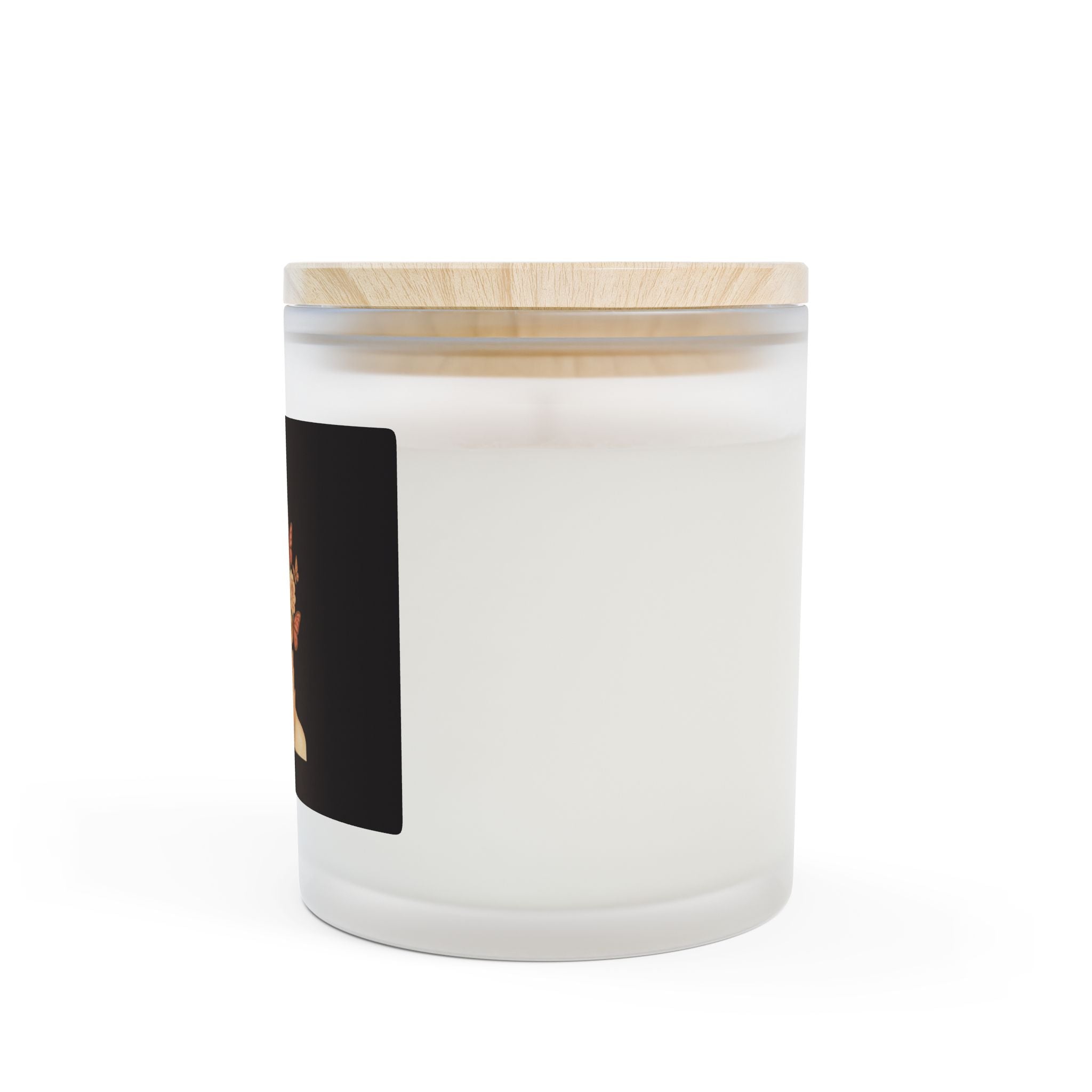 Floral Crown Woman Candle | Frosted Glass 11oz