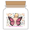 Pink Butterfly Wings Candle Jar | Candle