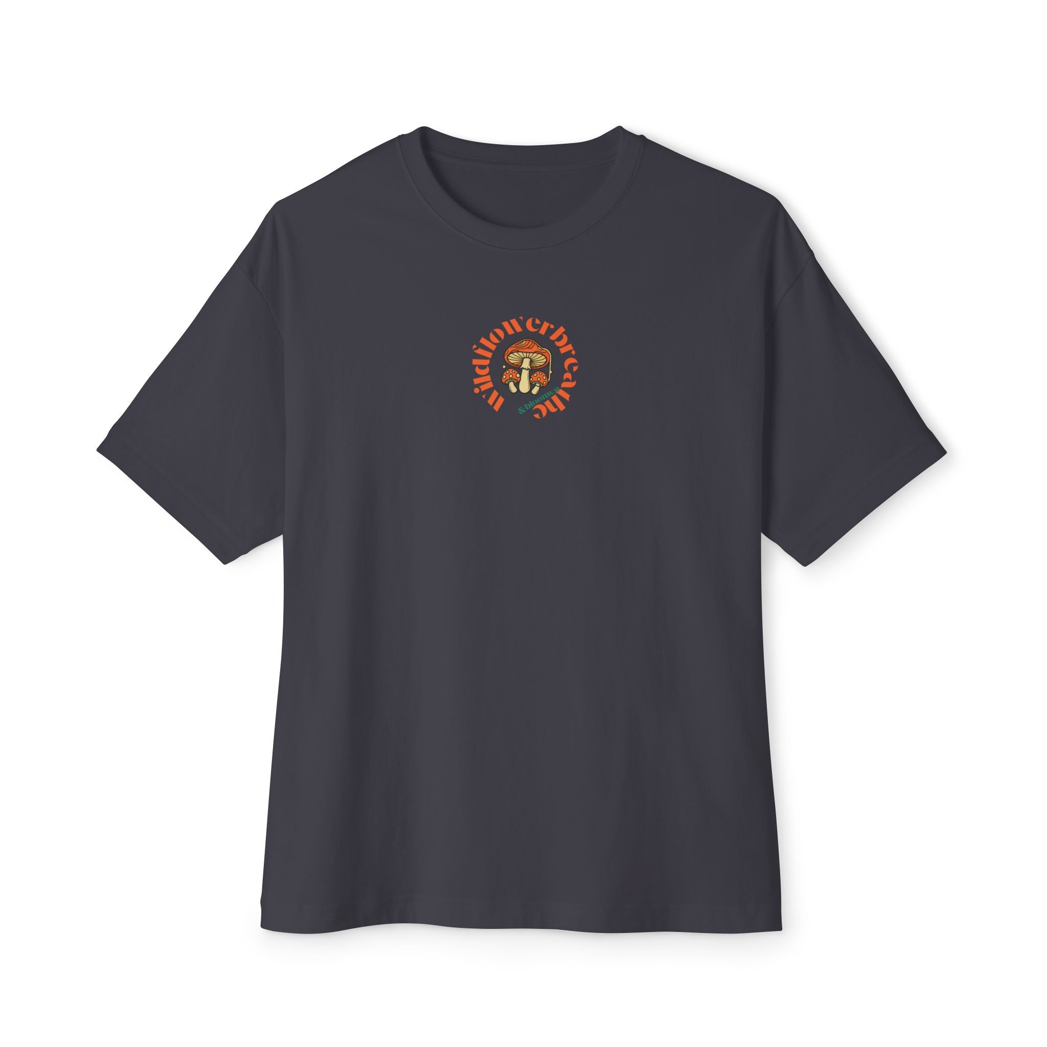 Bloom Floral Wildflower Head Tee | Mushroom Cottage Logo Tee