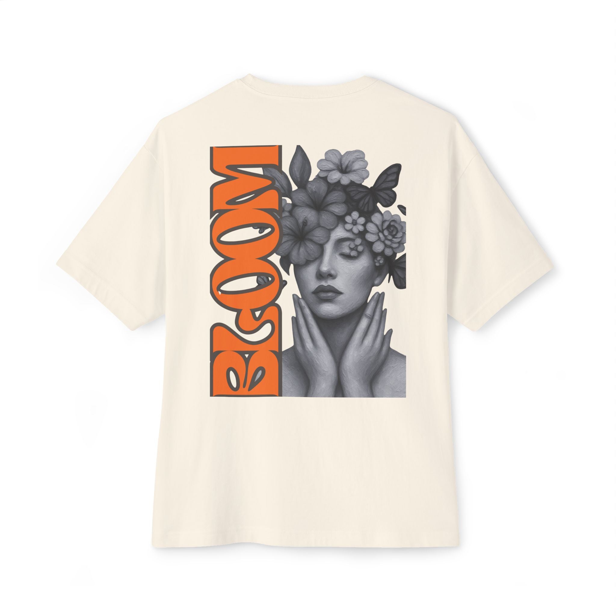 Bloom Floral Wildflower Head Tee | Mushroom Cottage Logo Tee