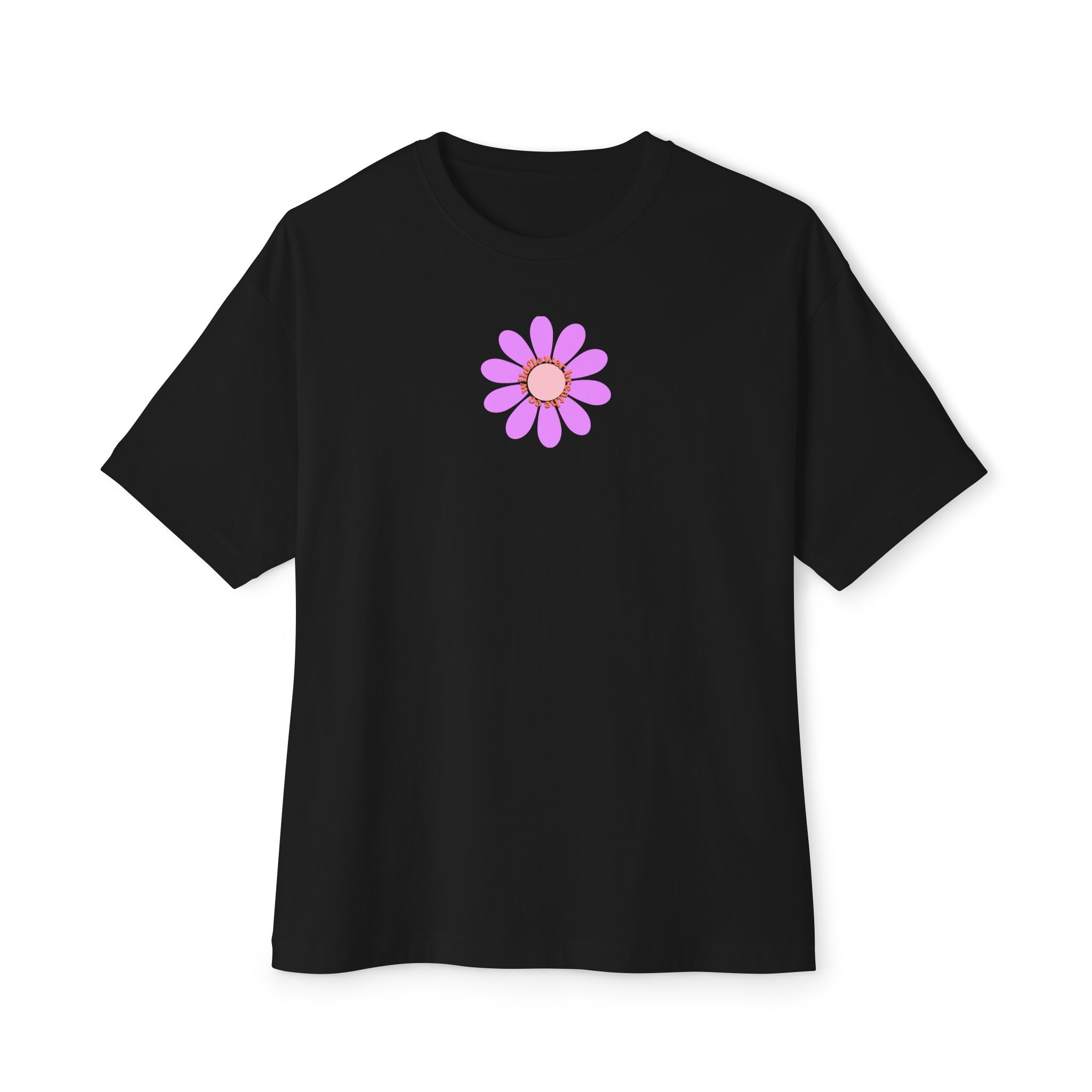 Pink Daisy Graphic Tee | Flower Illustration T-Shirt