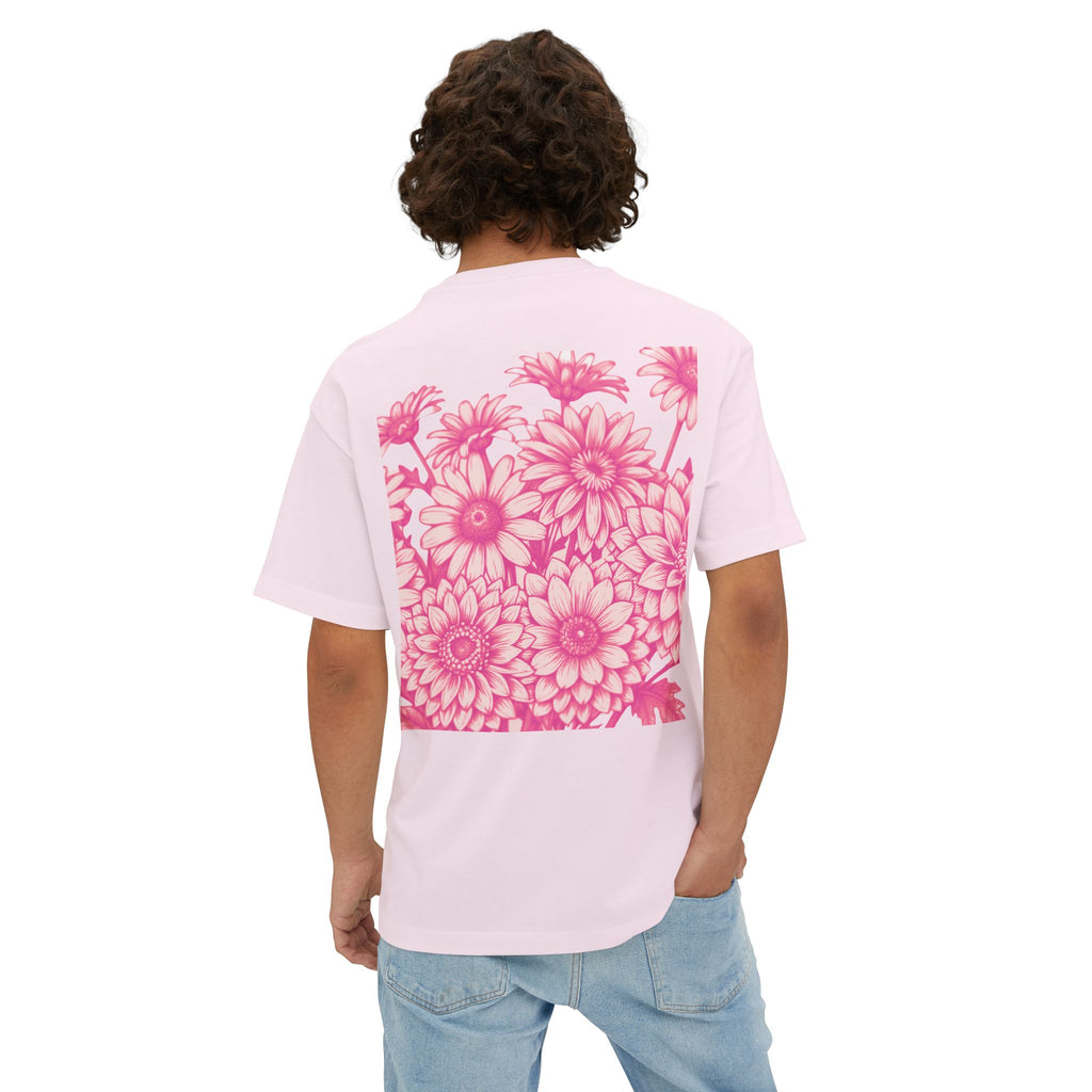 Boxy Tee — Delicate Pink Quote "You Belong Amongst the Wildflowers"