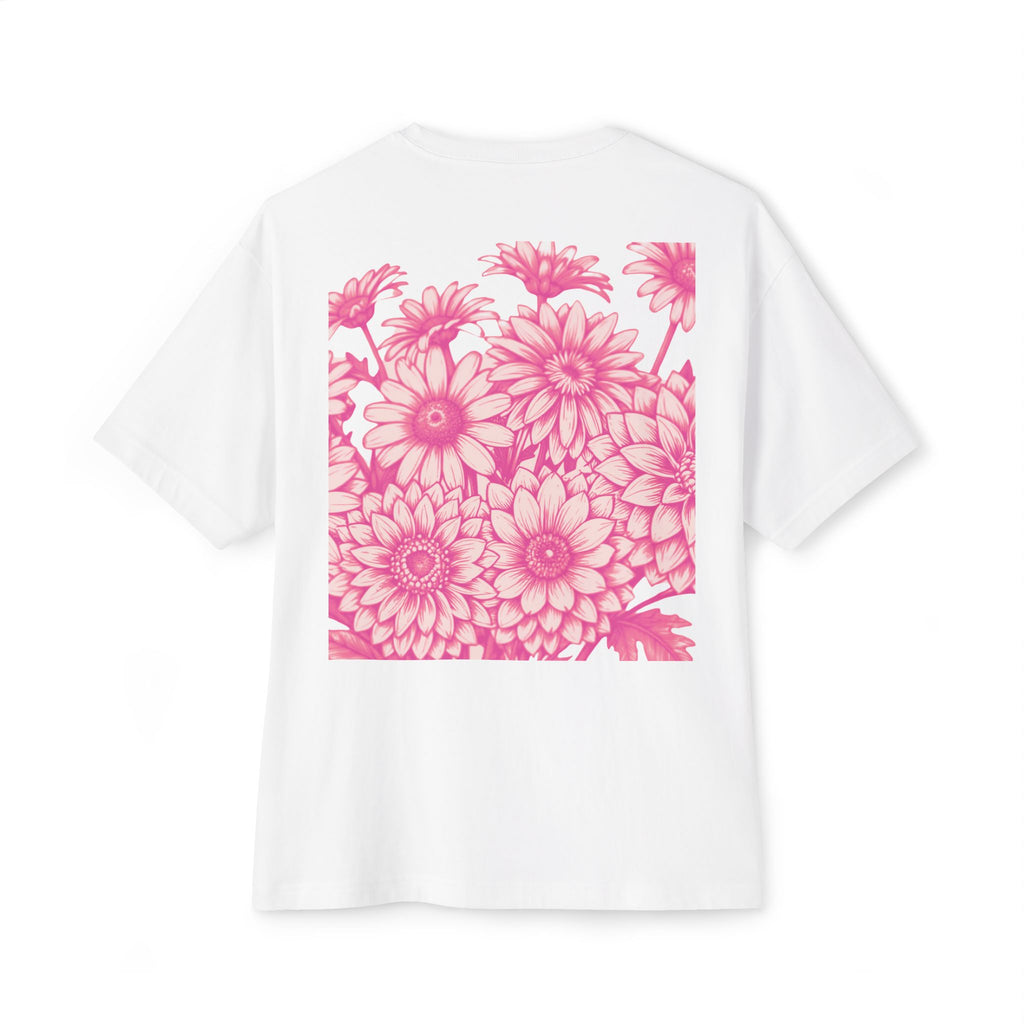 Boxy Tee — Delicate Pink Quote "You Belong Amongst the Wildflowers"