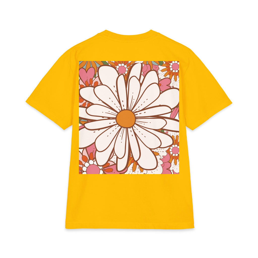 Retro Daisy Floral Tee — Vintage 60s-Inspired Flower Graphic T-Shirt