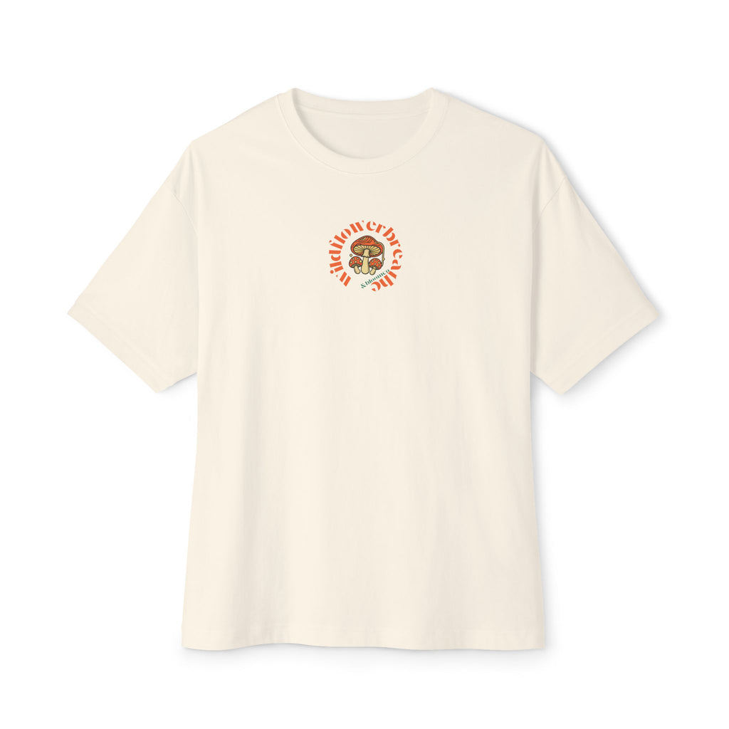 Bloom Floral Wildflower Head Tee | Mushroom Cottage Logo Tee