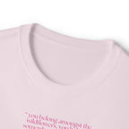 Boxy Tee — Delicate Pink Quote "You Belong Amongst the Wildflowers"