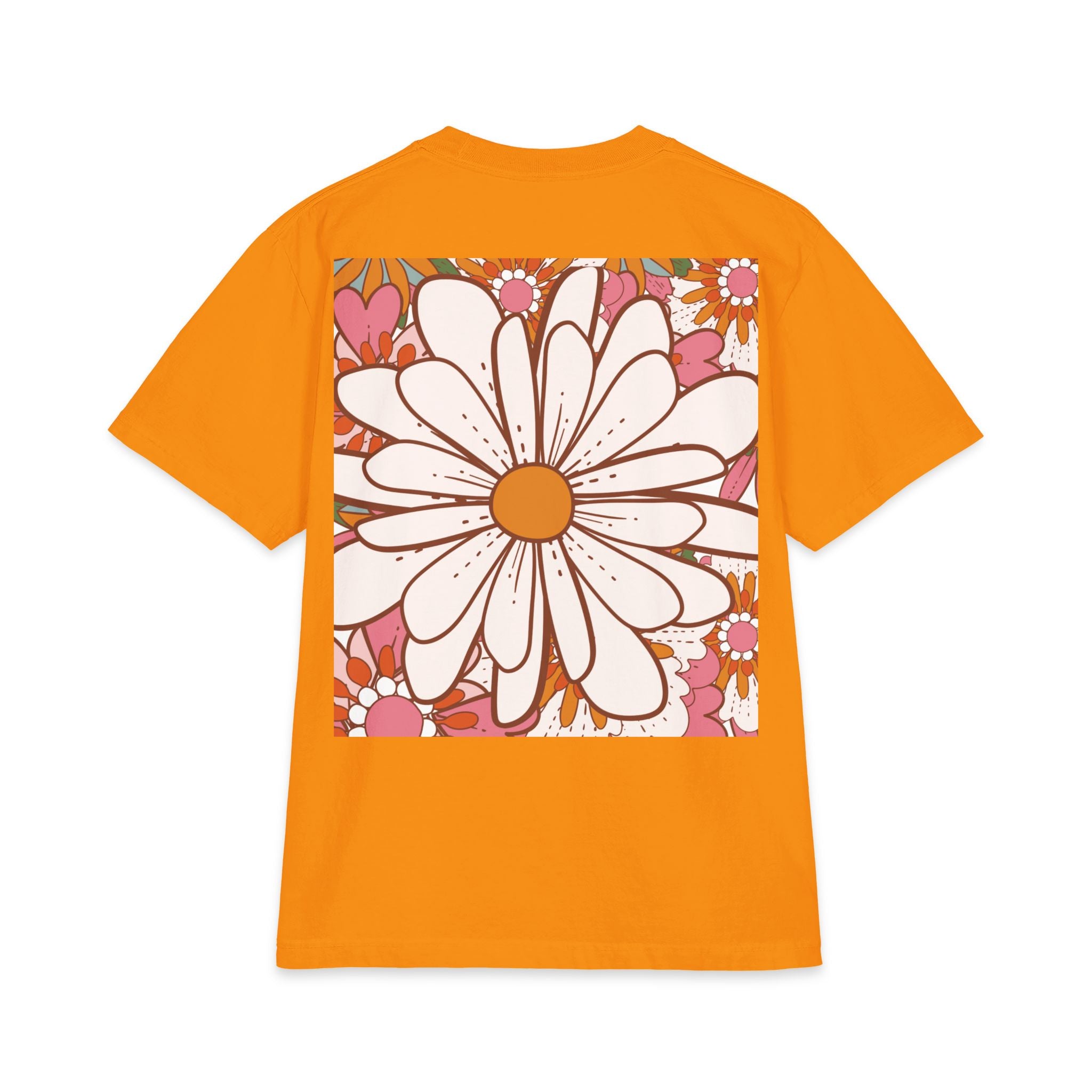 Retro Daisy Floral Tee — Vintage 60s-Inspired Flower Graphic T-Shirt