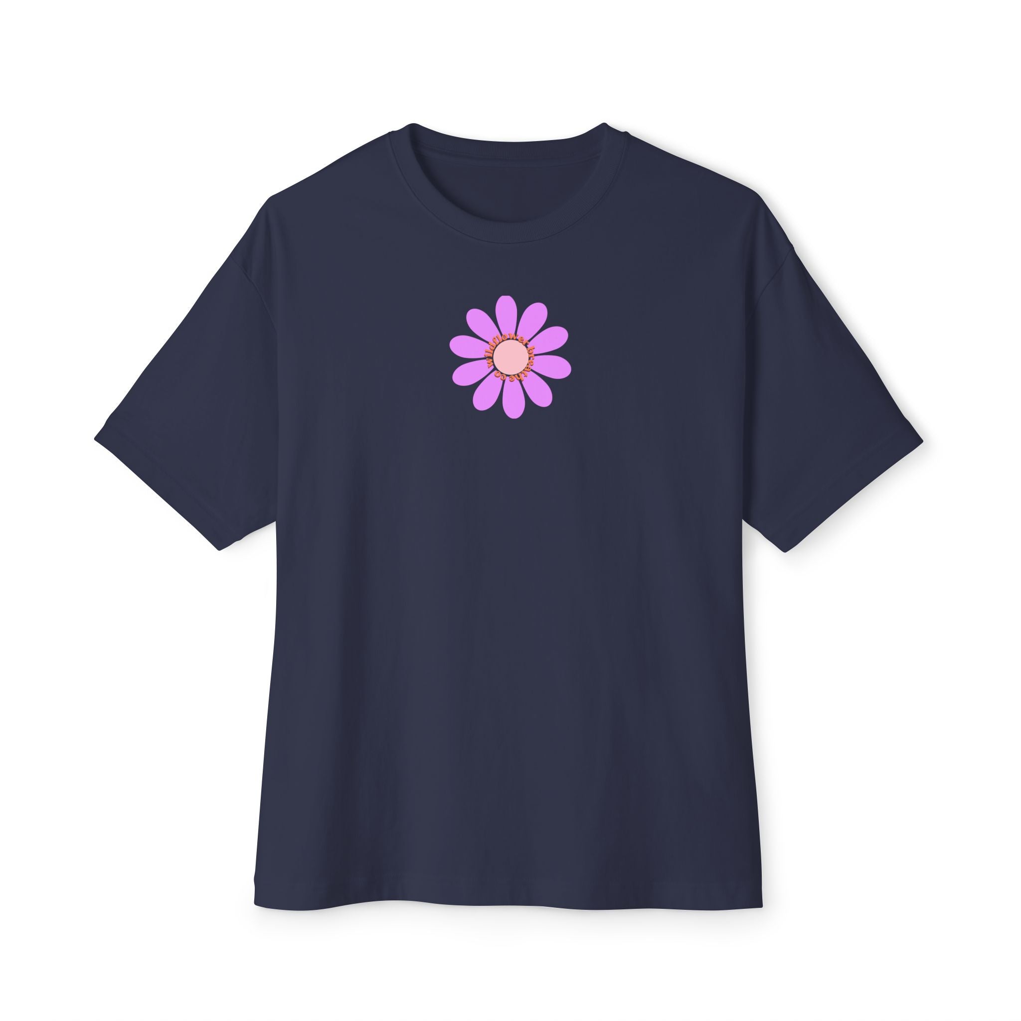 Pink Daisy Graphic Tee | Flower Illustration T-Shirt