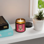 Floral Butterfly Goddess Candle Amber Jar | Soy Candle