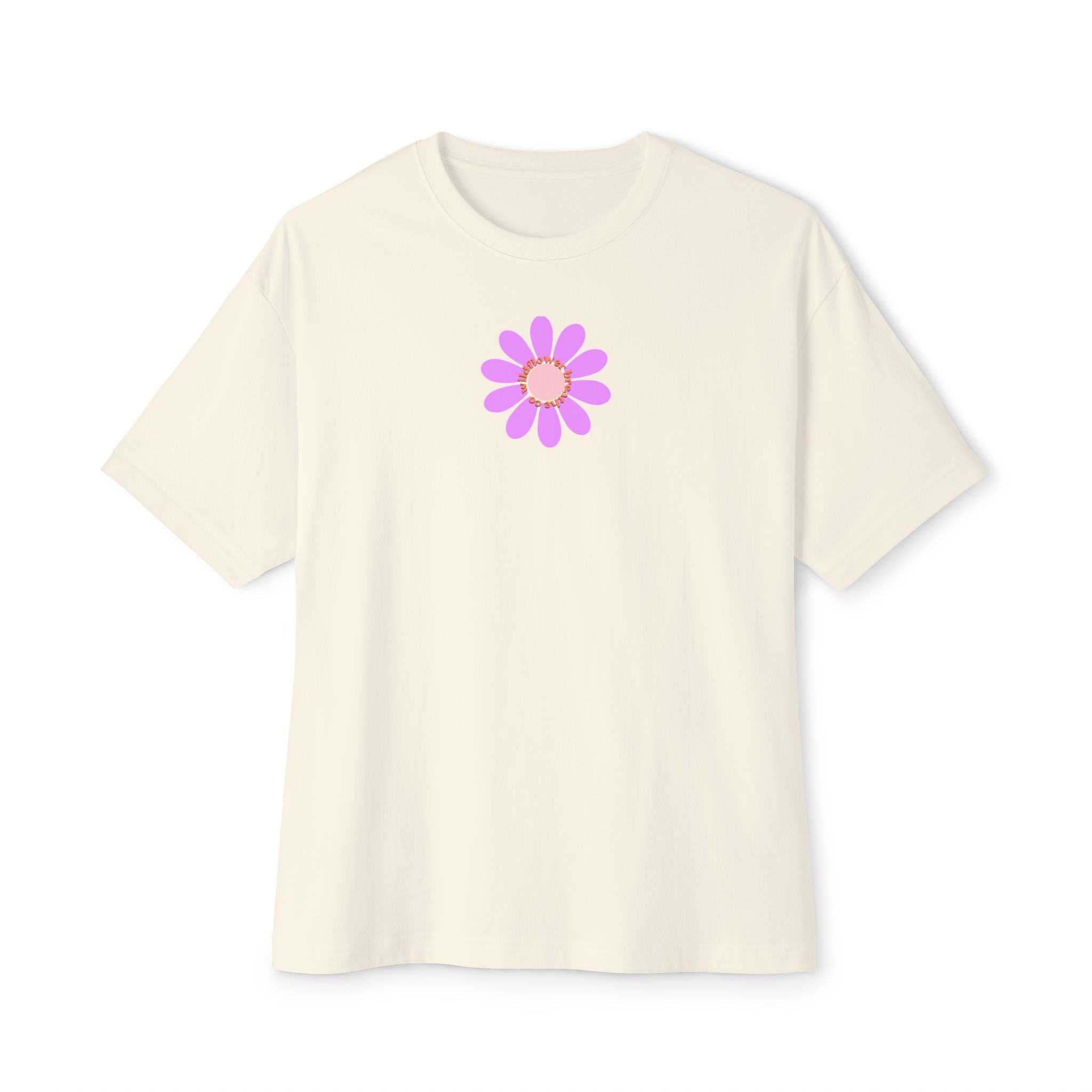 Pink Daisy Graphic Tee | Flower Illustration T-Shirt