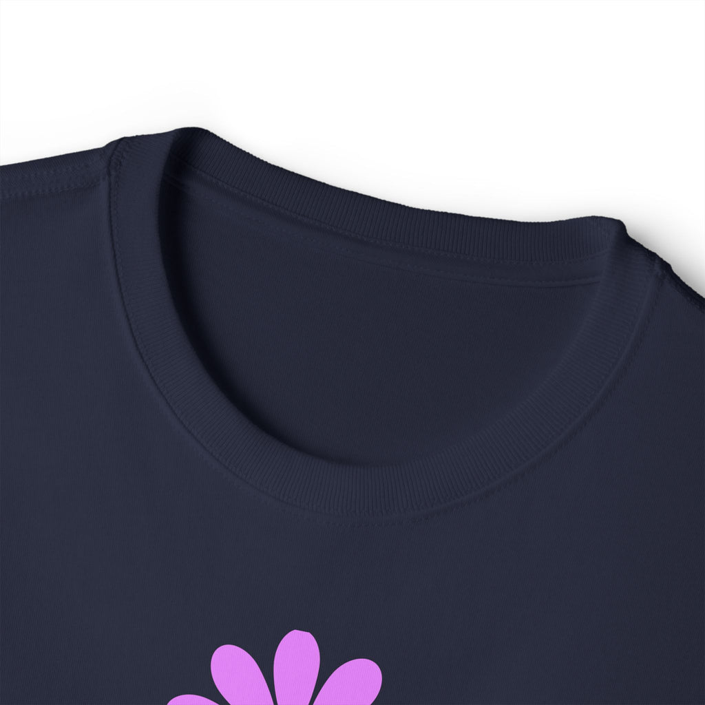 Pink Daisy Graphic Tee | Flower Illustration T-Shirt