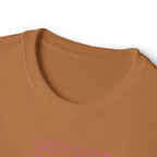 Boxy Tee — Delicate Pink Quote "You Belong Amongst the Wildflowers"