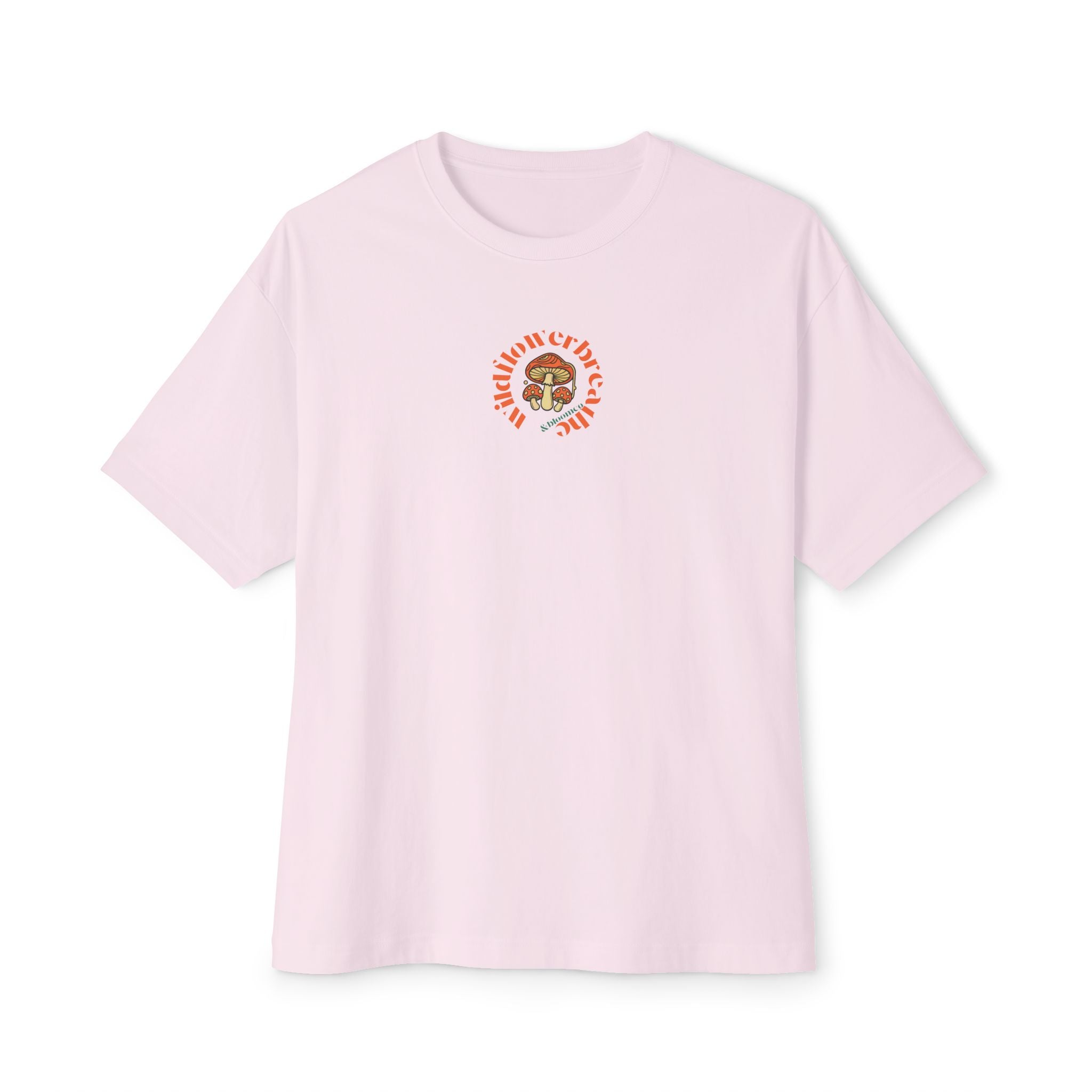Bloom Floral Wildflower Head Tee | Mushroom Cottage Logo Tee