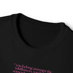 Boxy Tee — Delicate Pink Quote "You Belong Amongst the Wildflowers"