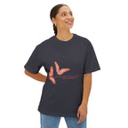 Butterfly Sketch Tee | Two Orange Butterflies Minimal Line Art