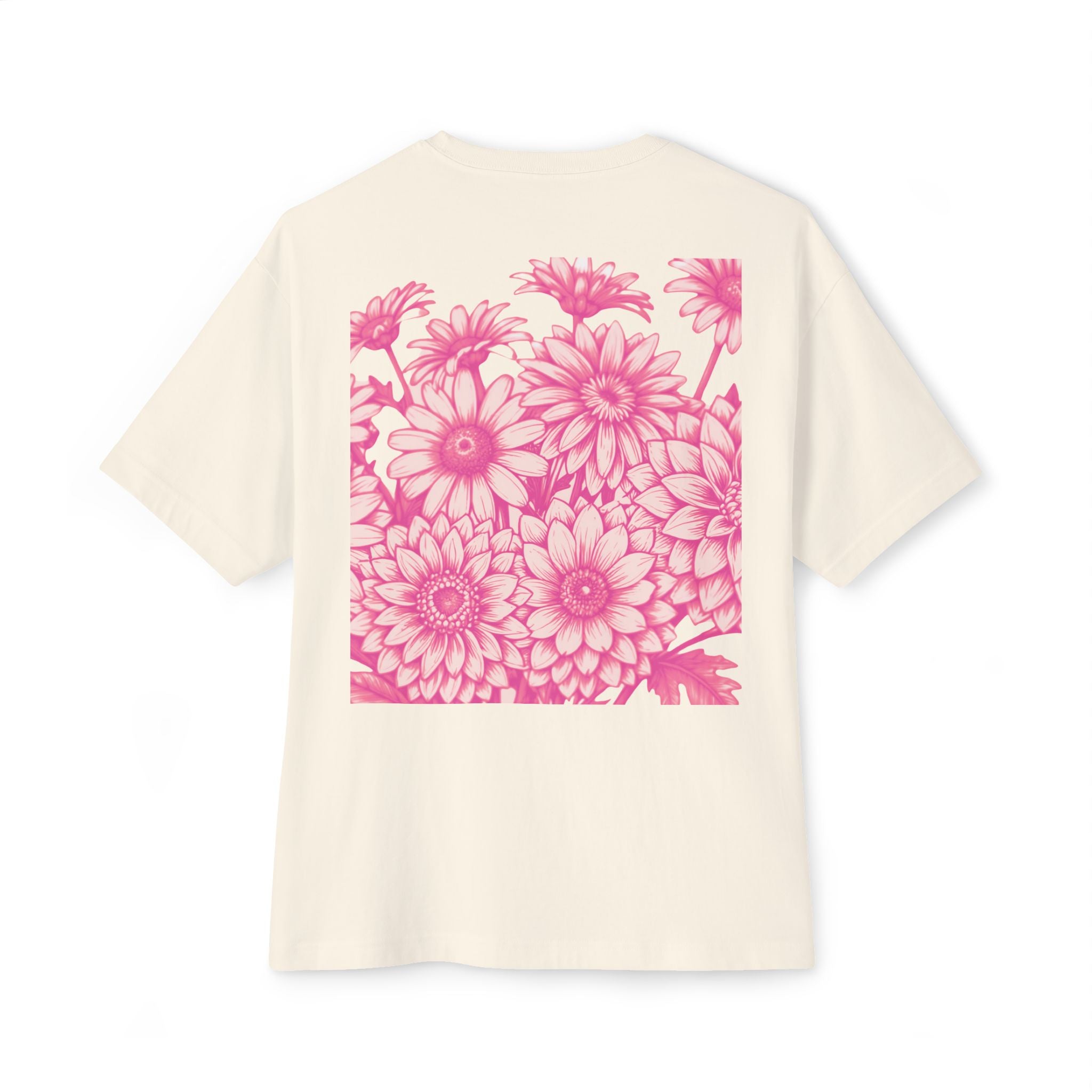 Boxy Tee — Delicate Pink Quote "You Belong Amongst the Wildflowers"