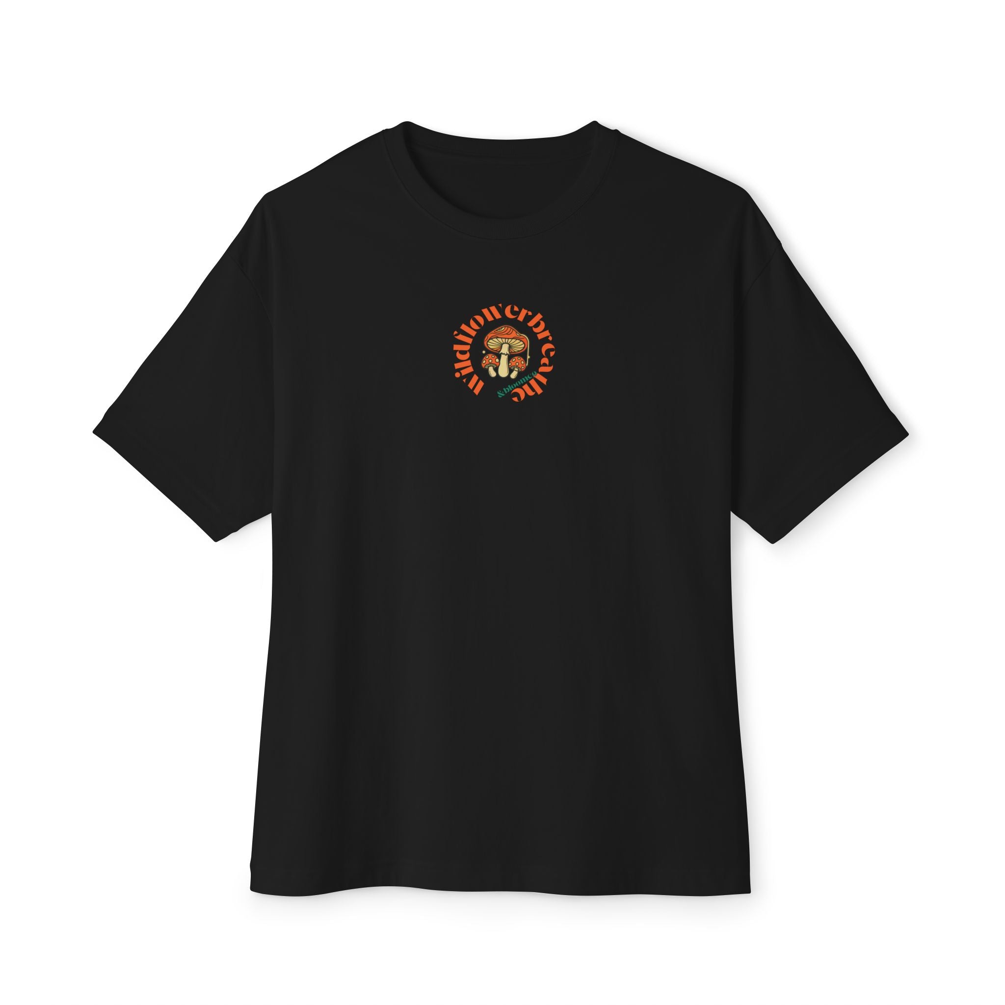 Bloom Floral Wildflower Head Tee | Mushroom Cottage Logo Tee