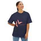 Butterfly Sketch Tee | Two Orange Butterflies Minimal Line Art