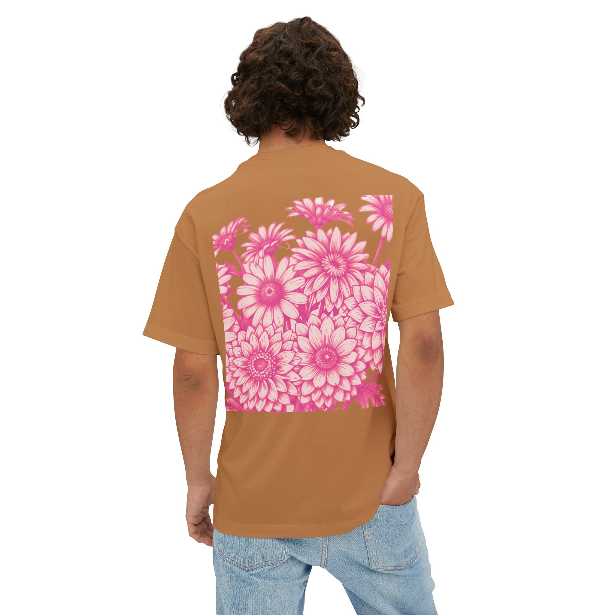 Boxy Tee — Delicate Pink Quote "You Belong Amongst the Wildflowers"