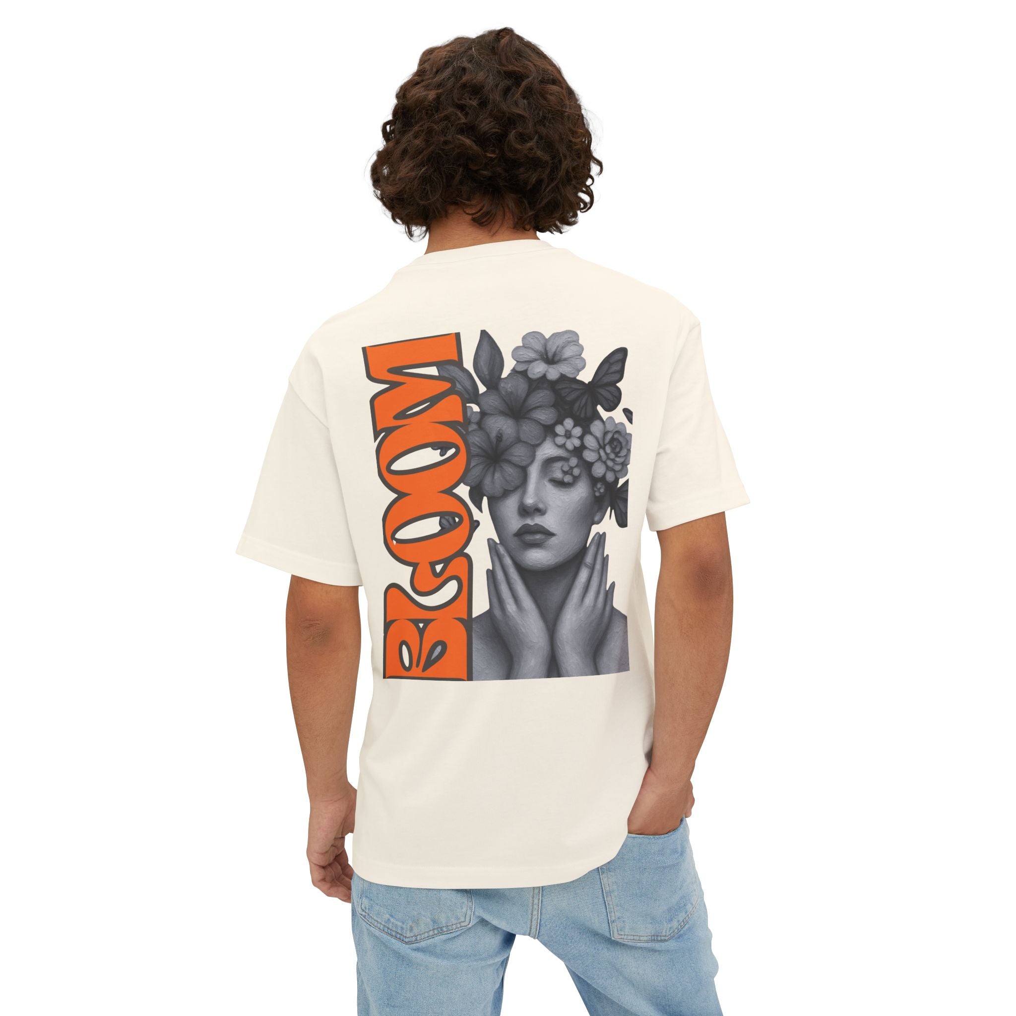 Bloom Floral Wildflower Head Tee | Mushroom Cottage Logo Tee