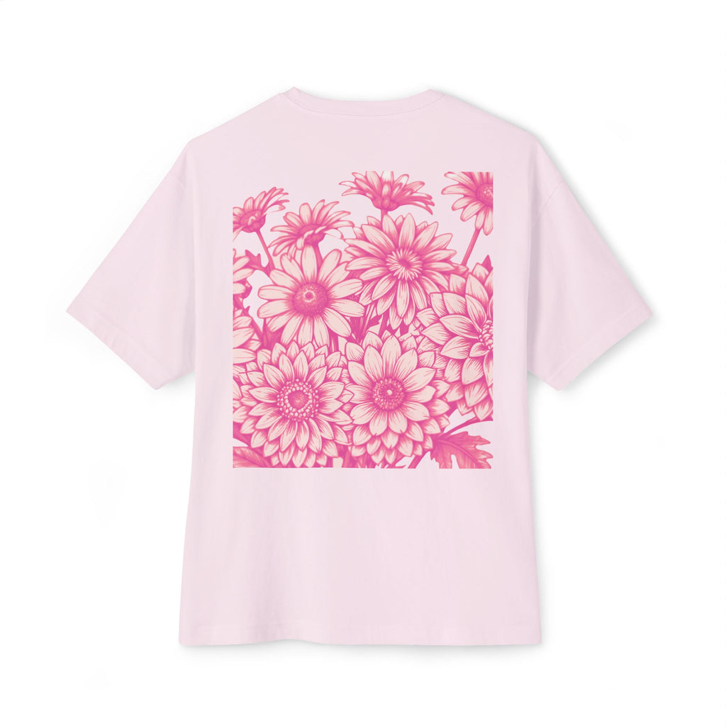 Boxy Tee — Delicate Pink Quote "You Belong Amongst the Wildflowers"