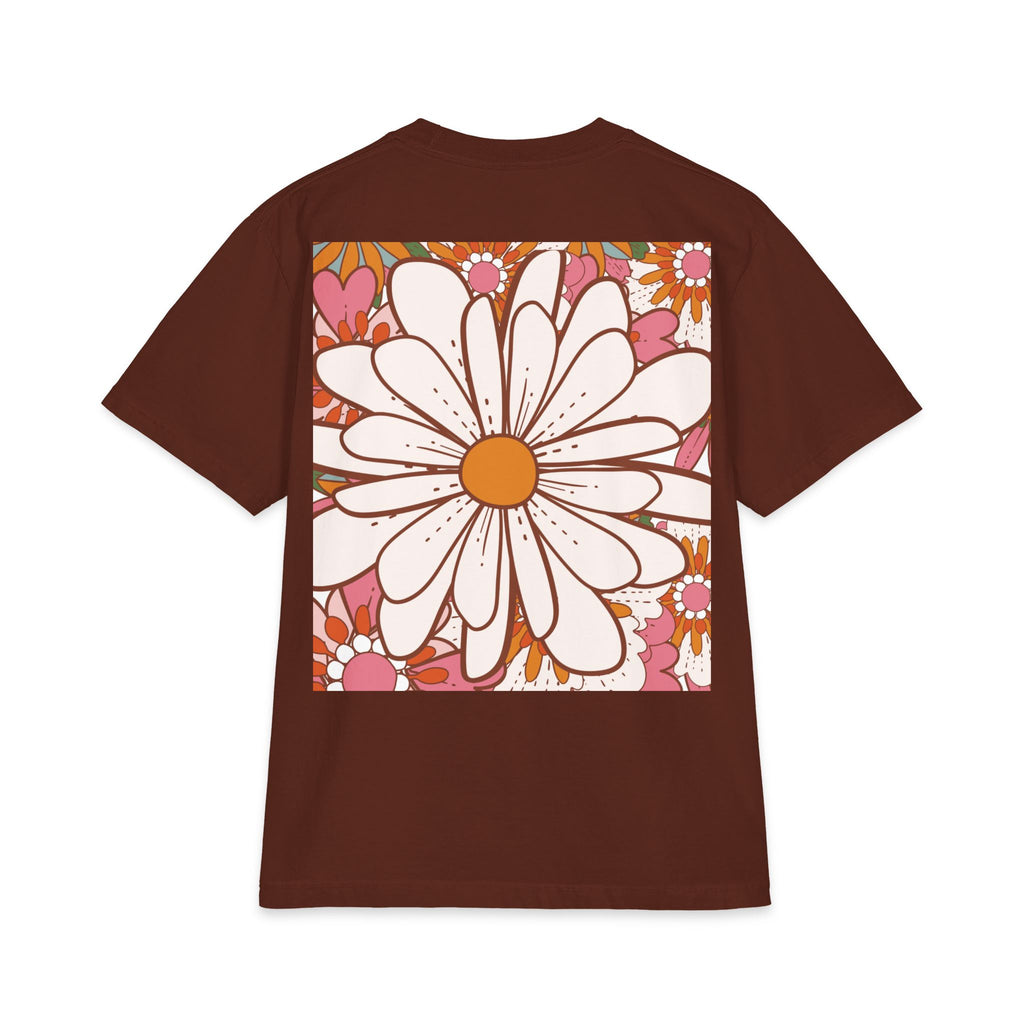 Retro Daisy Floral Tee — Vintage 60s-Inspired Flower Graphic T-Shirt