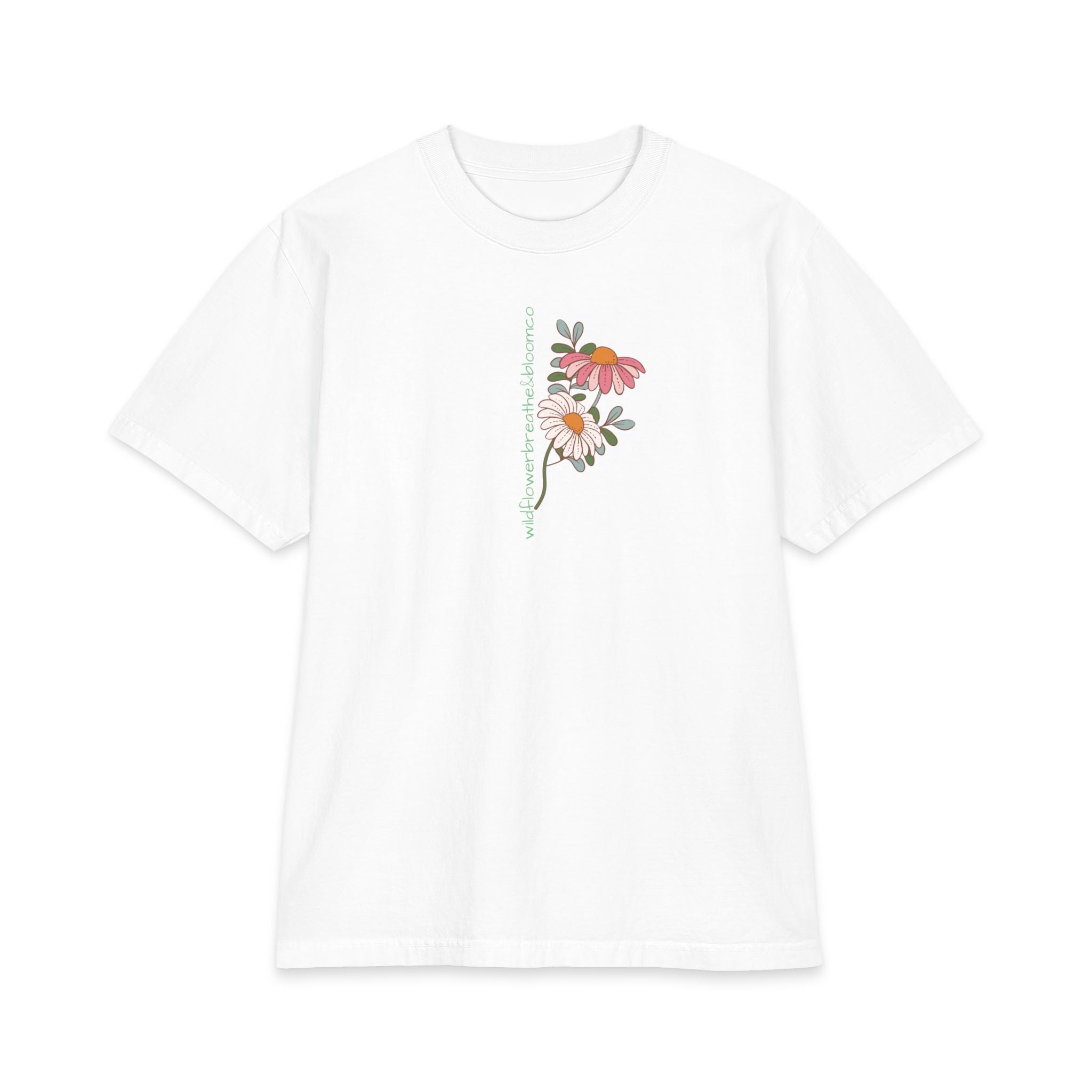 Retro Daisy Floral Tee — Vintage 60s-Inspired Flower Graphic T-Shirt