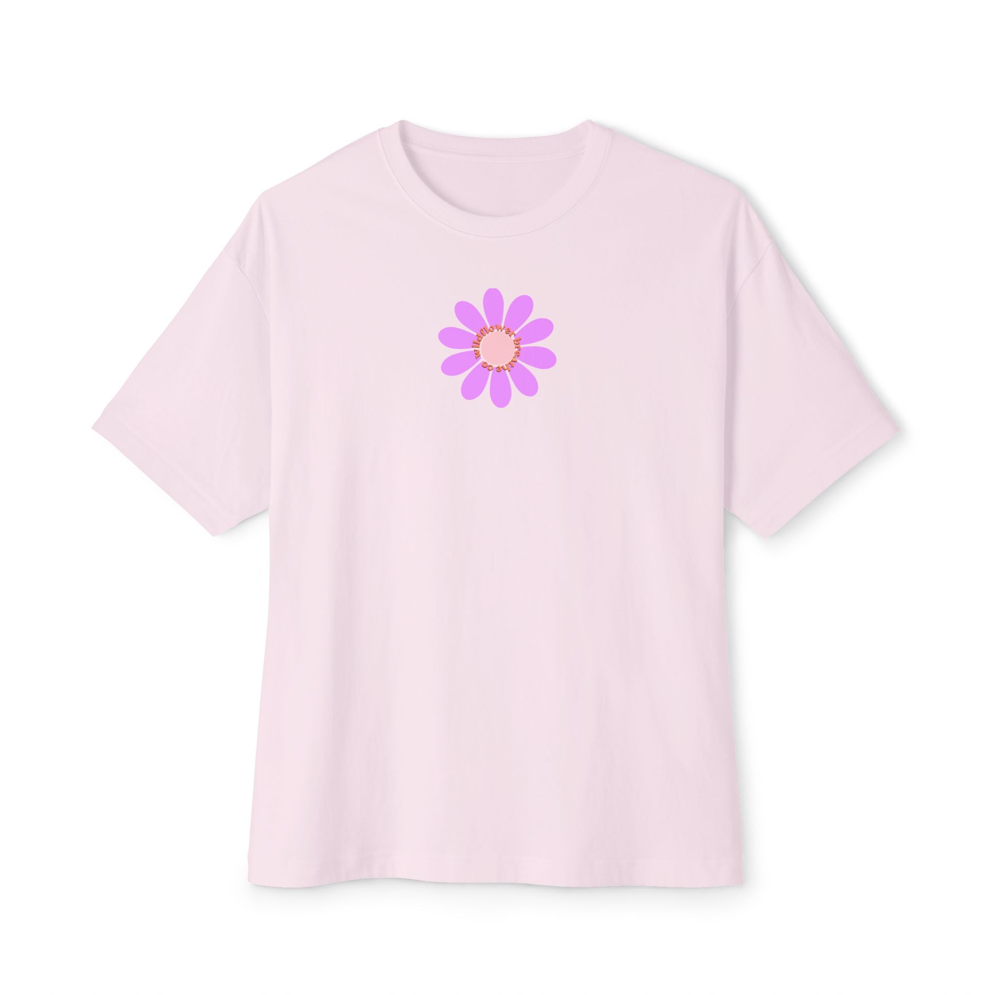 Pink Daisy Graphic Tee | Flower Illustration T-Shirt