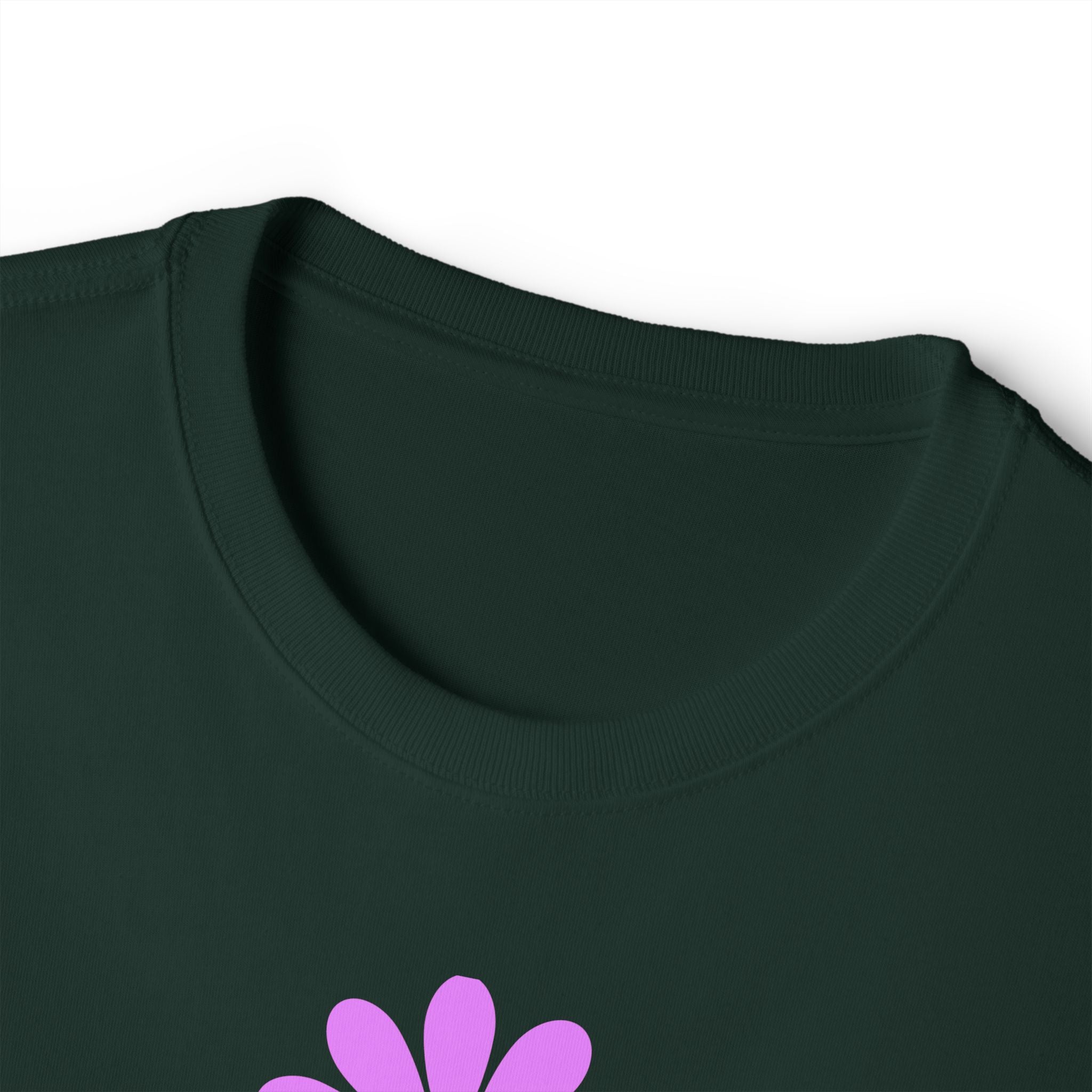 Pink Daisy Graphic Tee | Flower Illustration T-Shirt