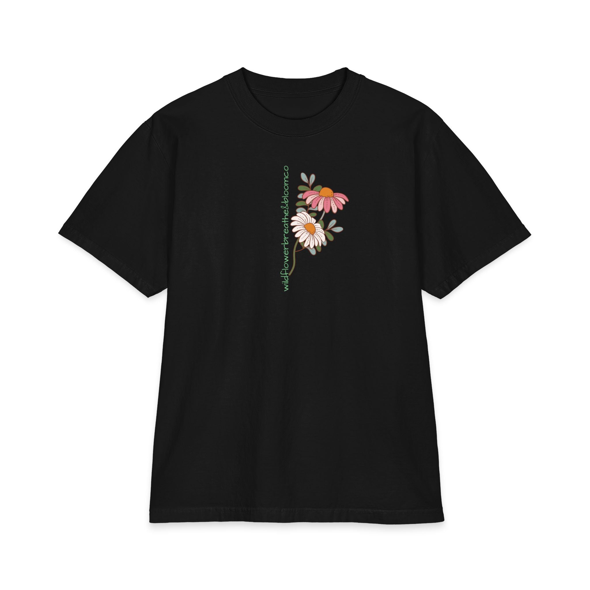 Retro Daisy Floral Tee — Vintage 60s-Inspired Flower Graphic T-Shirt