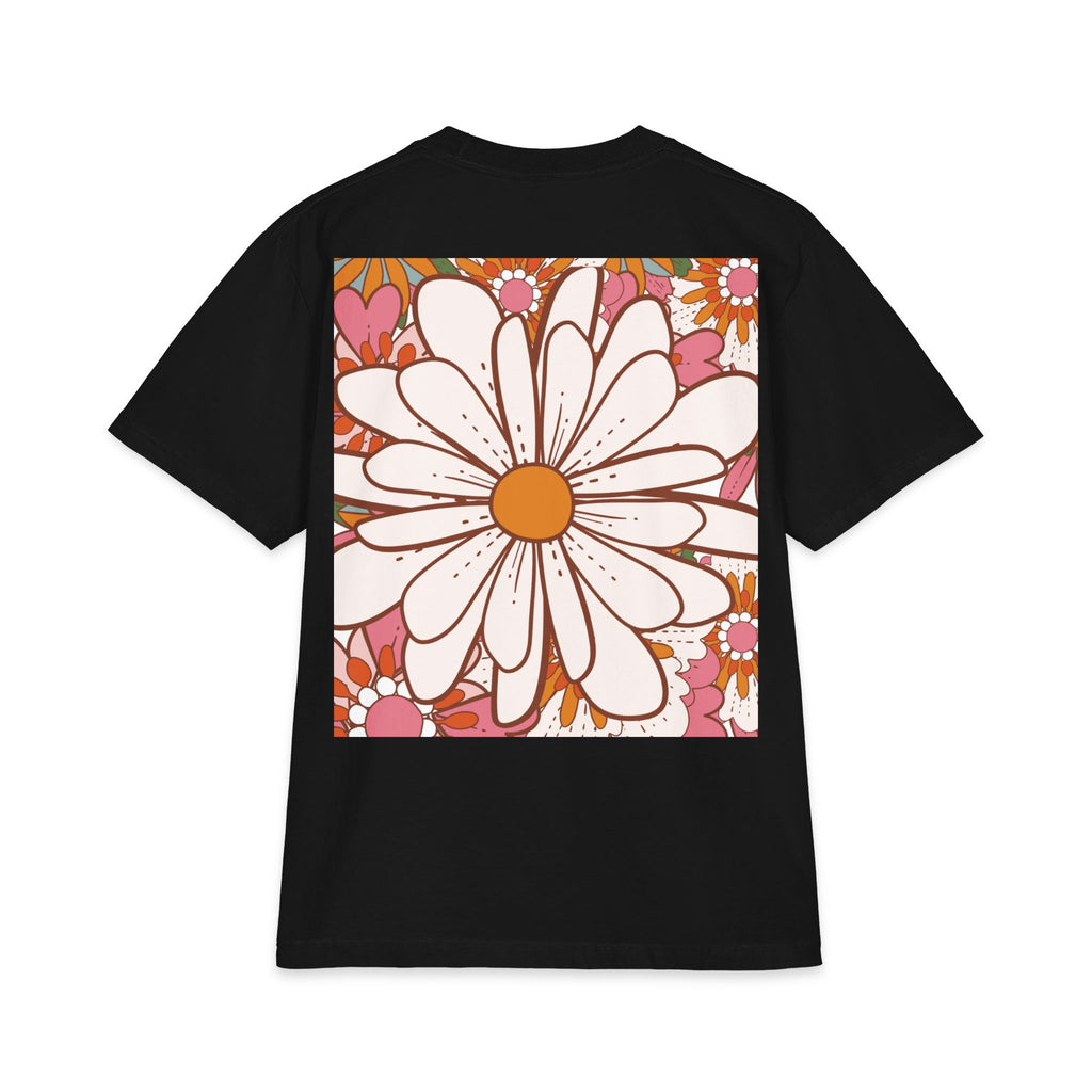 Retro Daisy Floral Tee — Vintage 60s-Inspired Flower Graphic T-Shirt