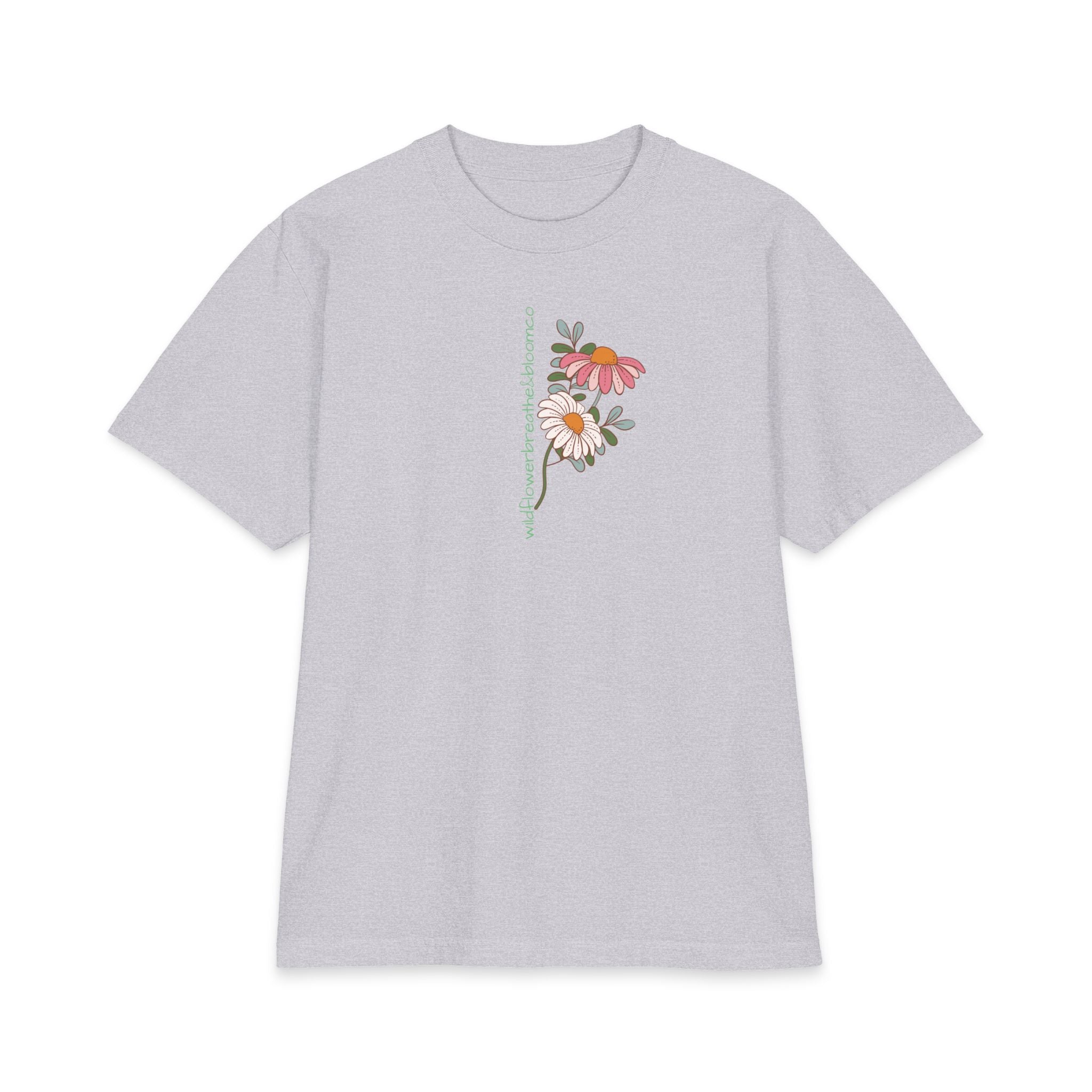 Retro Daisy Floral Tee — Vintage 60s-Inspired Flower Graphic T-Shirt