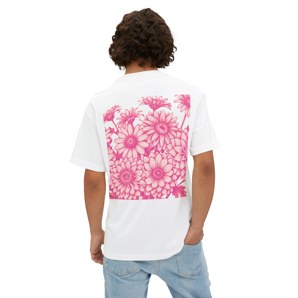 Boxy Tee — Delicate Pink Quote "You Belong Amongst the Wildflowers"