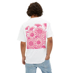 Boxy Tee — Delicate Pink Quote "You Belong Amongst the Wildflowers"