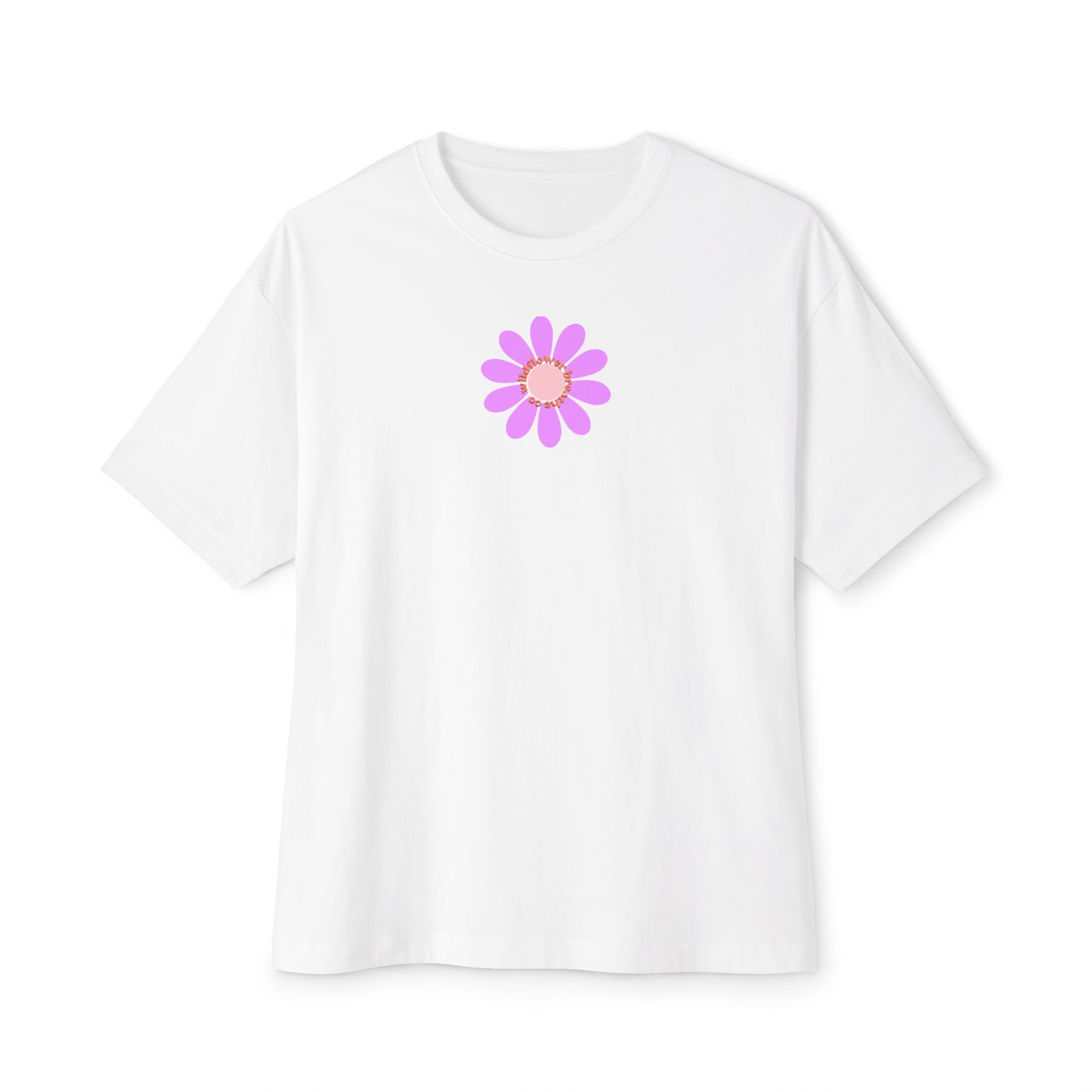 Pink Daisy Graphic Tee | Flower Illustration T-Shirt
