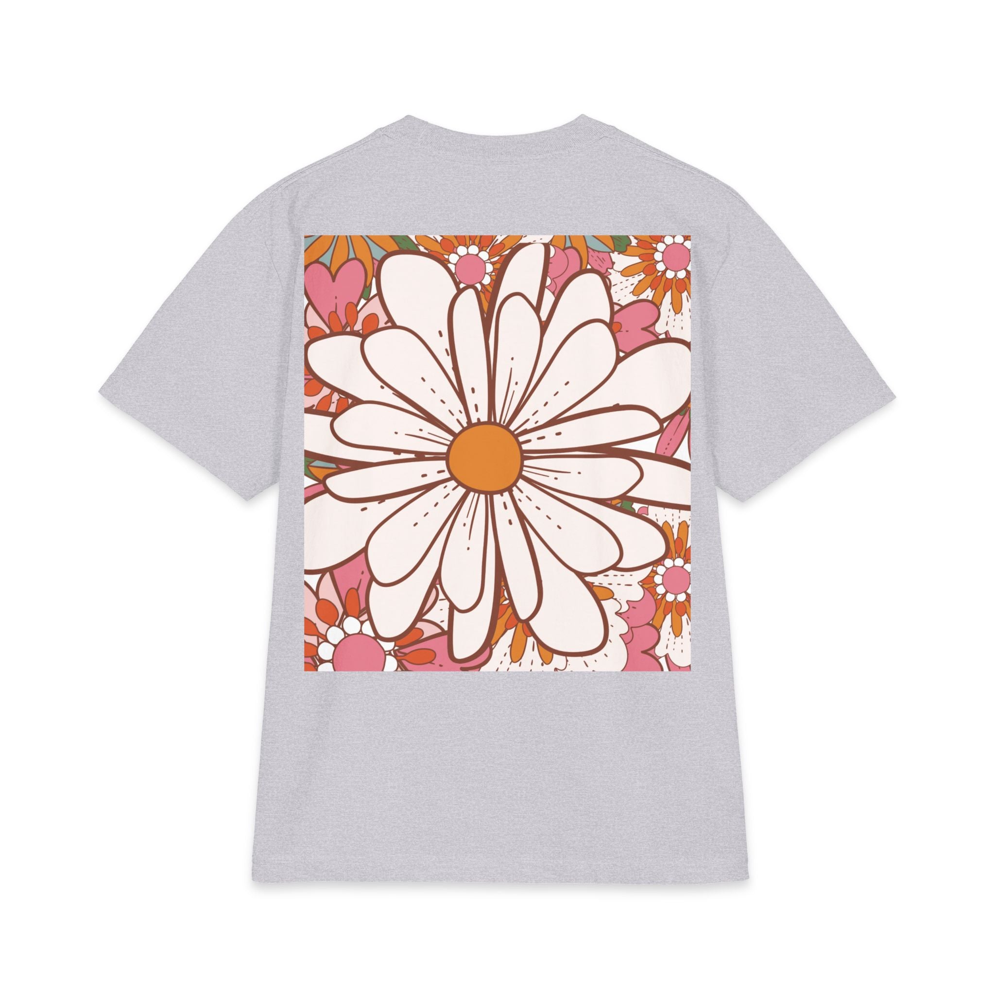 Retro Daisy Floral Tee — Vintage 60s-Inspired Flower Graphic T-Shirt