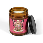Floral Butterfly Goddess Candle Amber Jar | Soy Candle