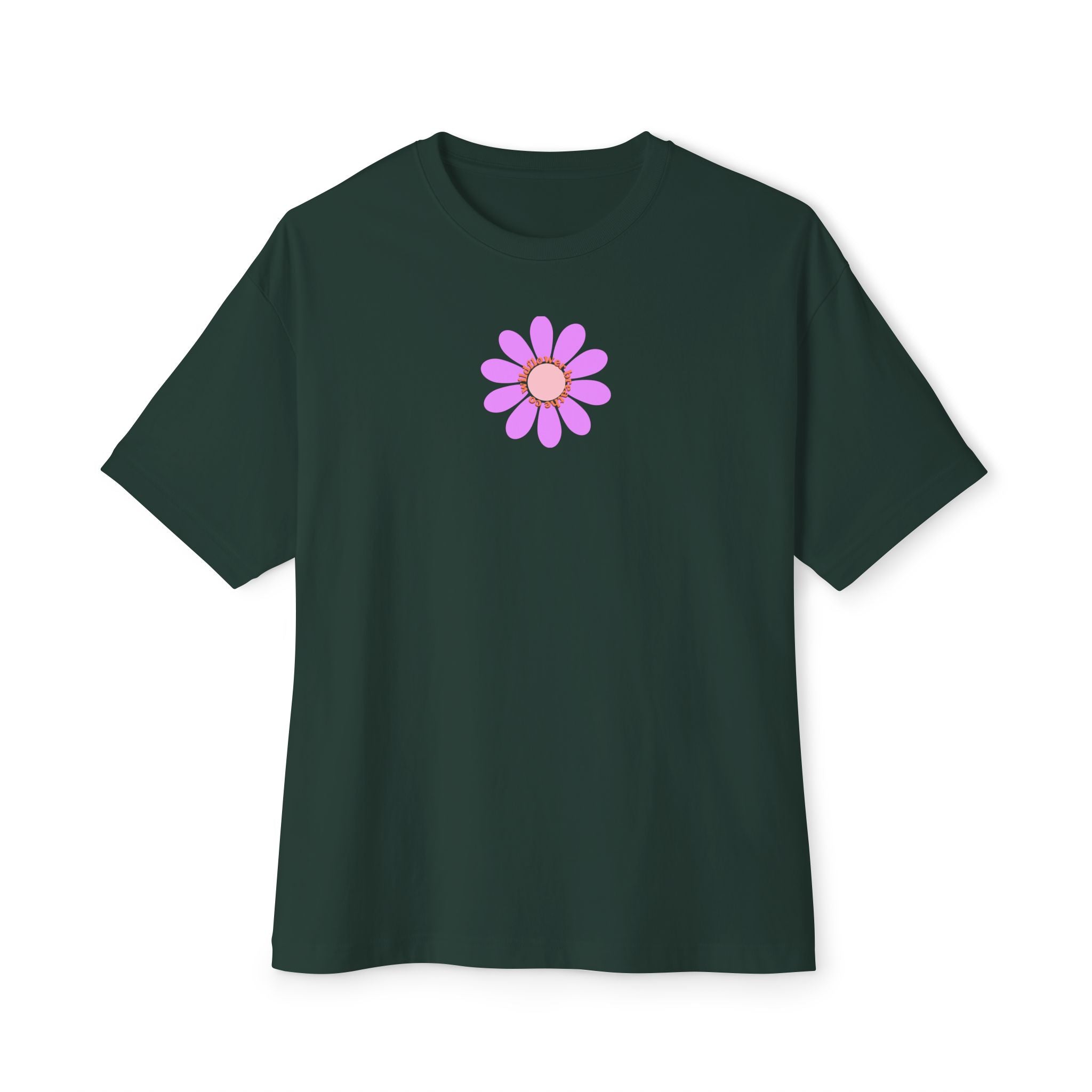 Pink Daisy Graphic Tee | Flower Illustration T-Shirt