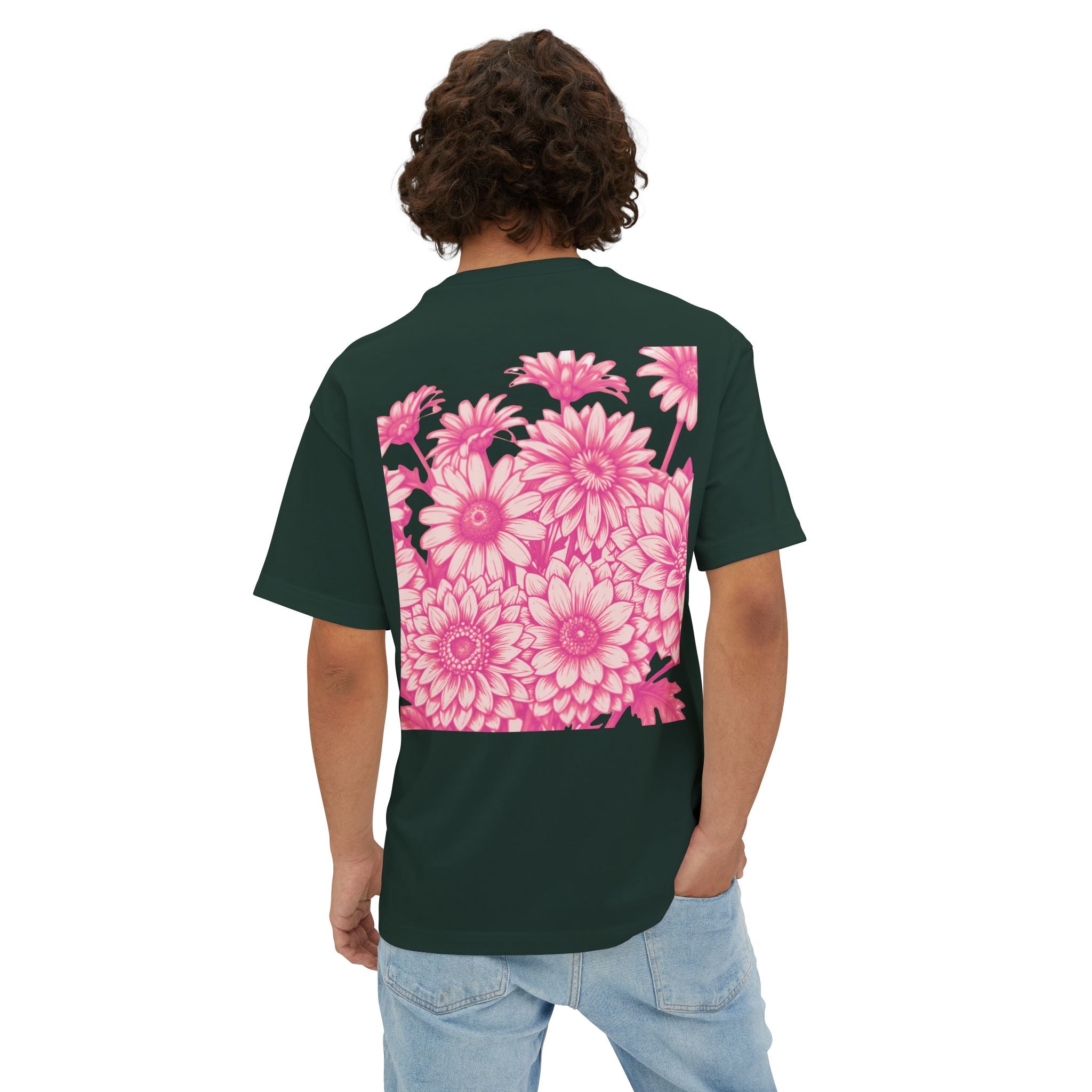 Boxy Tee — Delicate Pink Quote "You Belong Amongst the Wildflowers"