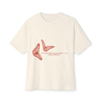 Butterfly Sketch Tee | Two Orange Butterflies Minimal Line Art