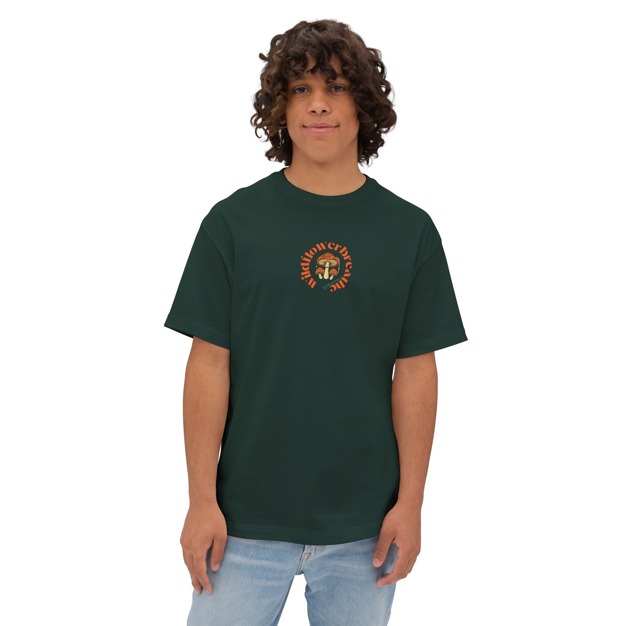 Bloom Floral Wildflower Head Tee | Mushroom Cottage Logo Tee