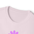 Pink Daisy Graphic Tee | Flower Illustration T-Shirt