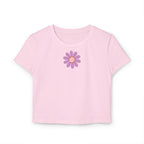Cute Floral Mushroom Tee | Women's Baby Tee
