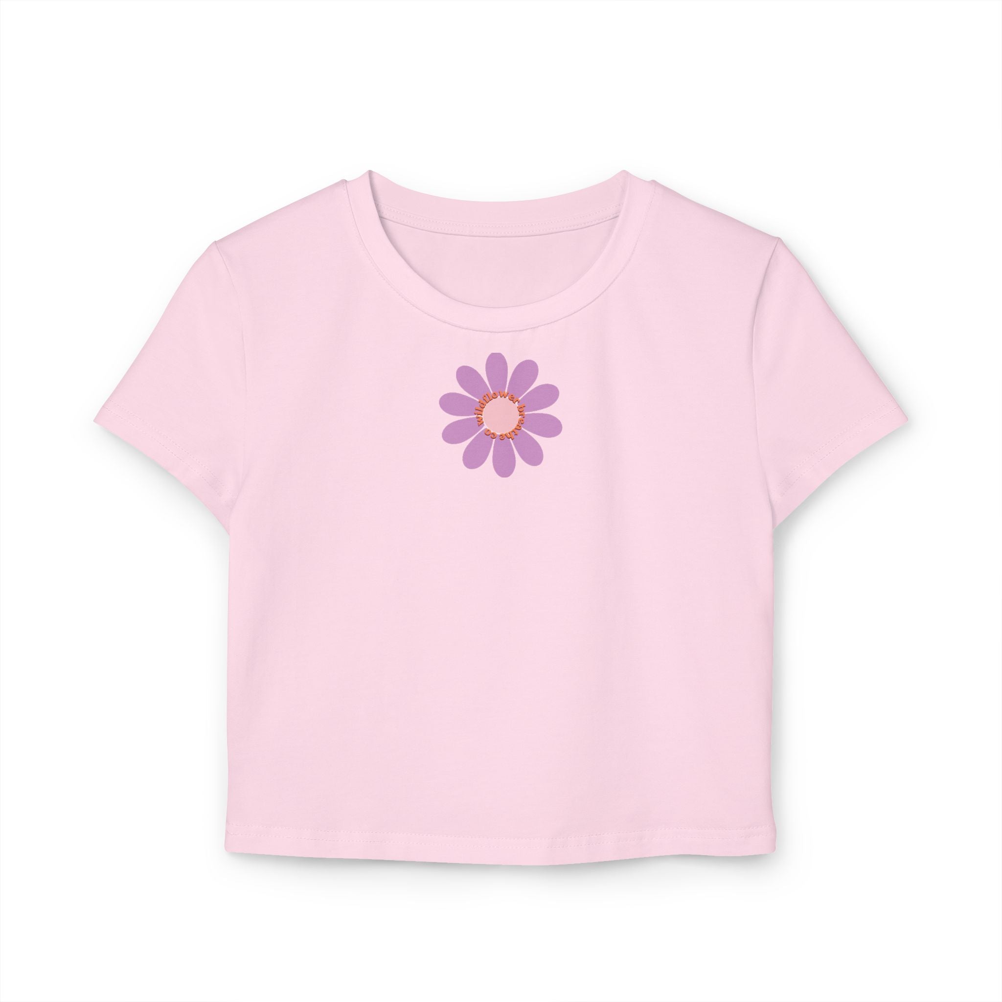 Cute Floral Mushroom Tee | Women's Baby Tee