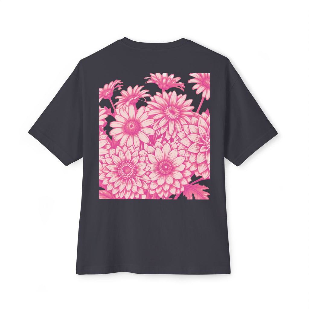 Boxy Tee — Delicate Pink Quote "You Belong Amongst the Wildflowers"