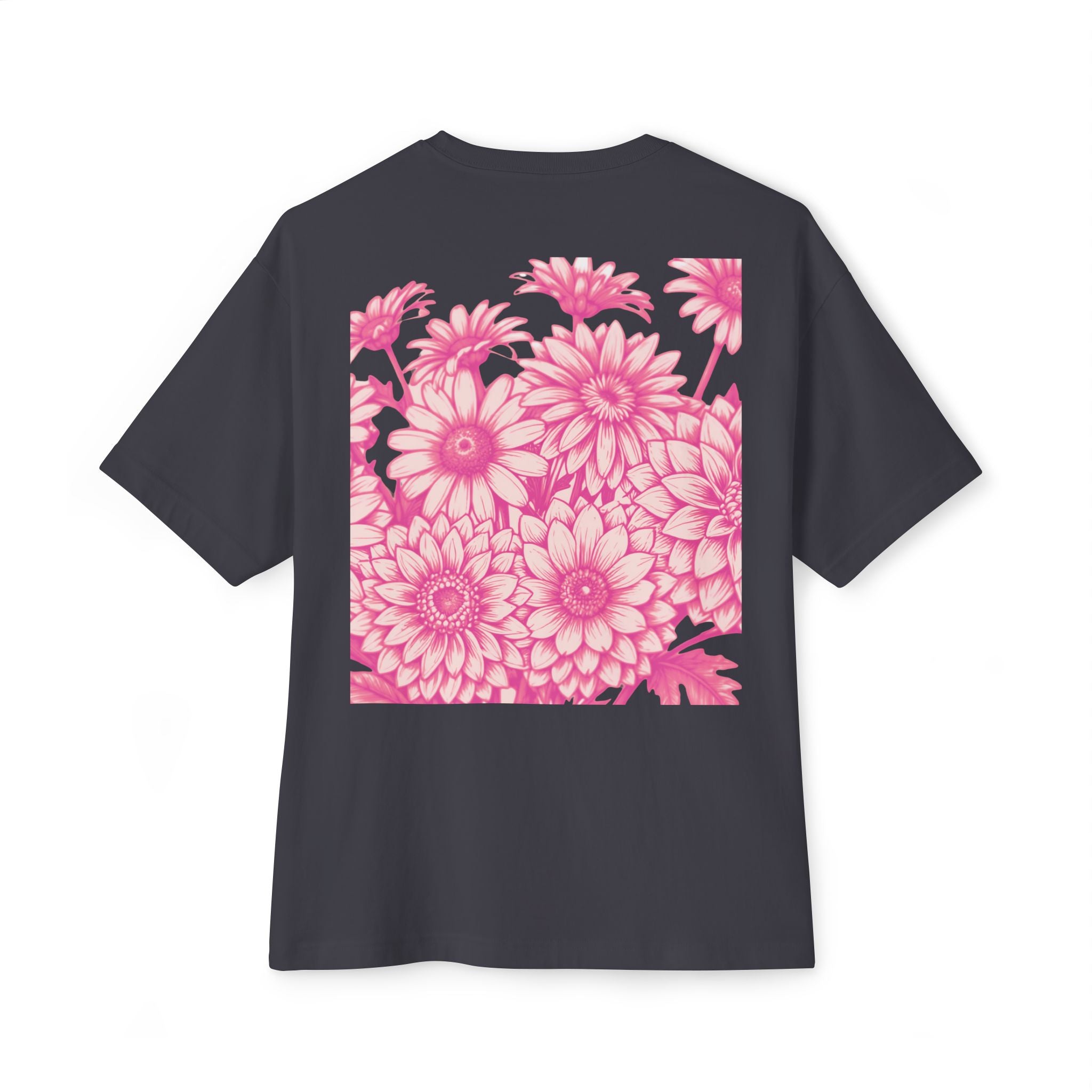 Boxy Tee — Delicate Pink Quote "You Belong Amongst the Wildflowers"